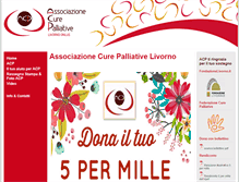 Tablet Screenshot of curepalliativelivorno.it